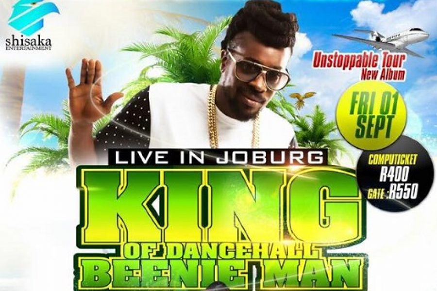 Jamaican Artist Beenie Man Heads to South Africa For His Unstoppable Tour.